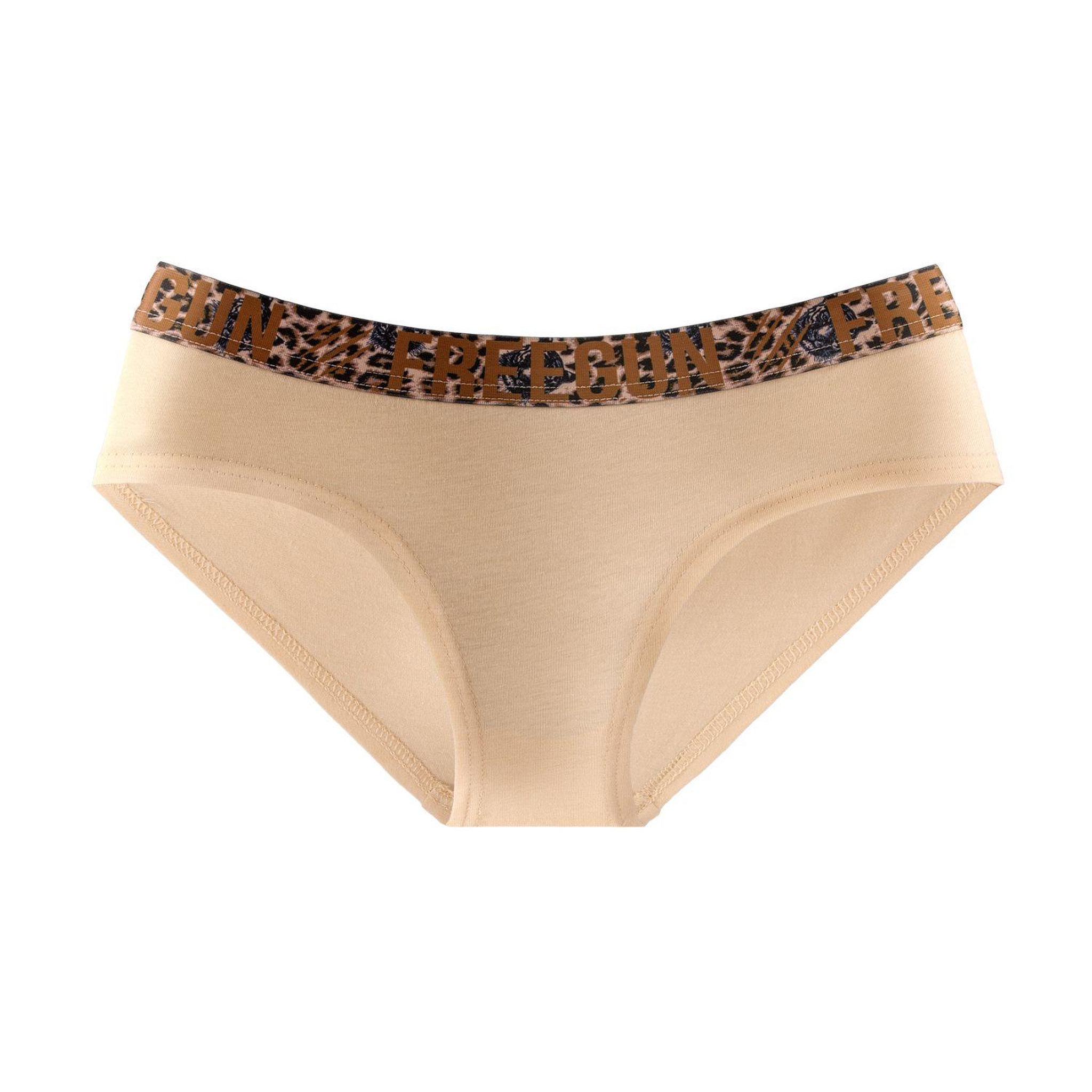 Voir la diapositive 3 : FREEGUN Lot de 3 culottes femme en coton Bestial