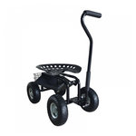 Axi House Siege roulant pour jardin noir AG22 Rolling Garden Seat Black