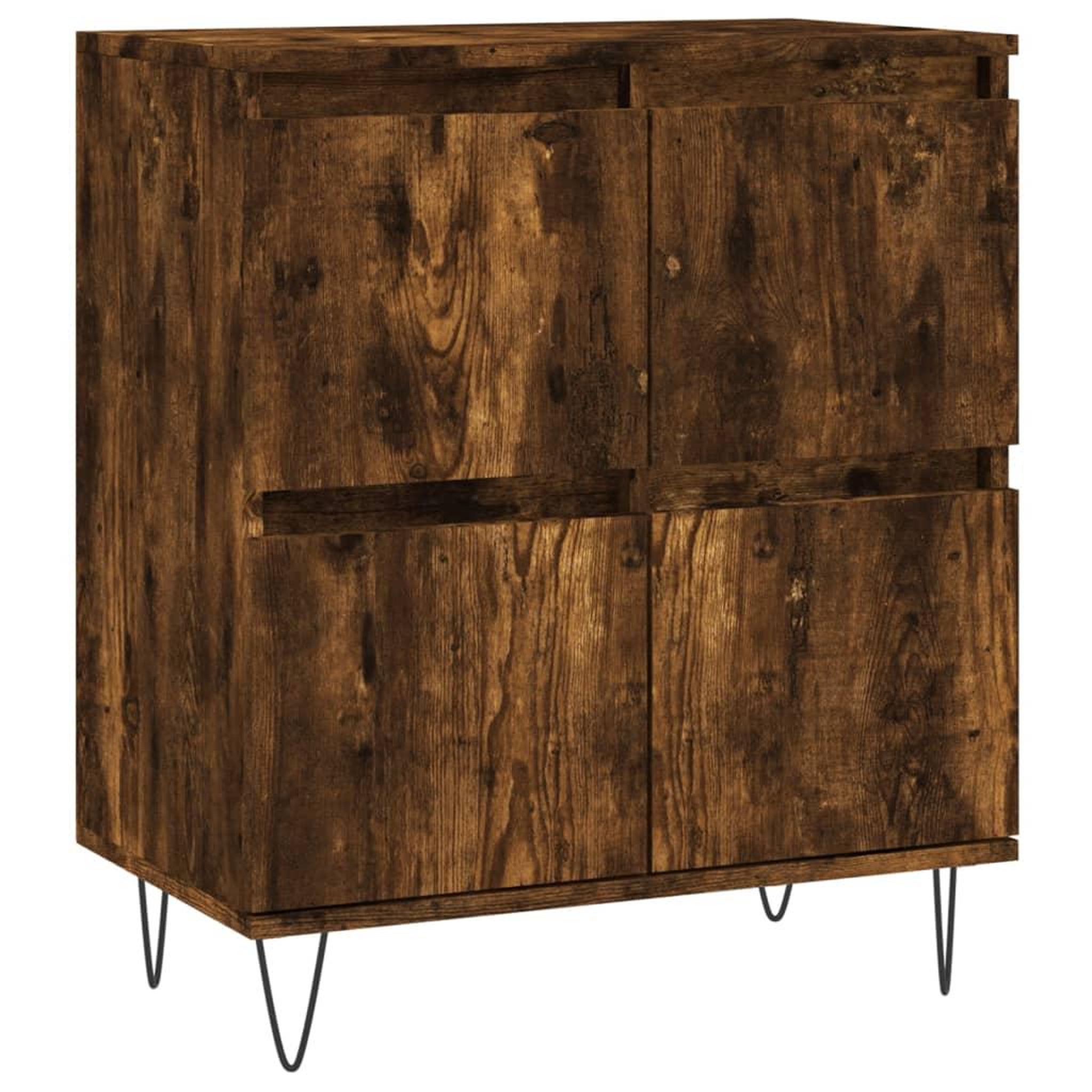 Voir la diapositive 2 : VIDAXL Buffet Chene fume 60x35x70 cm Bois d'ingenierie