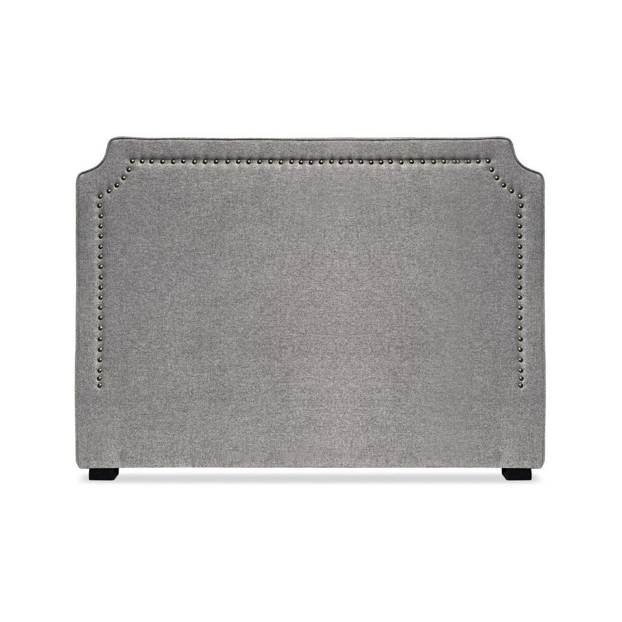 Paris Prix Tête de Lit  Design en Tissu  Selena  160cm Gris Chiné