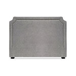 Paris Prix Tête de Lit  Design en Tissu  Selena  160cm Gris Chiné