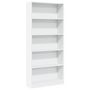 Voir la diapositive 2 : VIDAXL Bibliotheque blanc 80x24x176 cm bois d'ingenierie