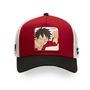 Voir la diapositive 2 : CAPSLAB Casquette trucker avec filet en sergé de coton One piece Luffy Red