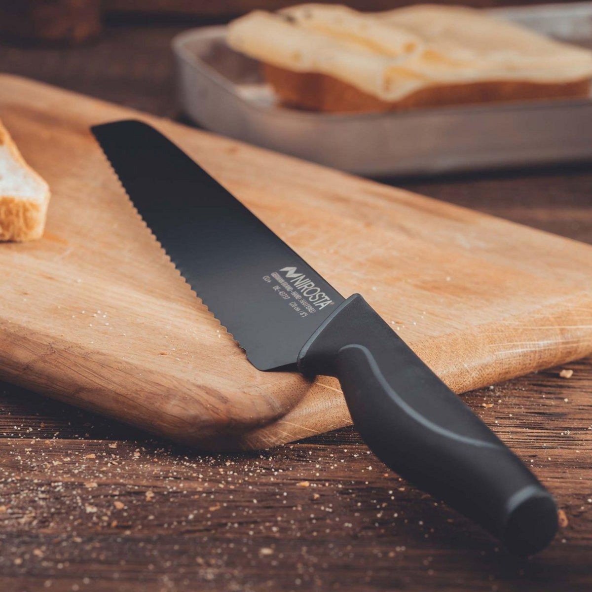 NIROSTA Couteau à pain dentelé Nirosta Black Edition