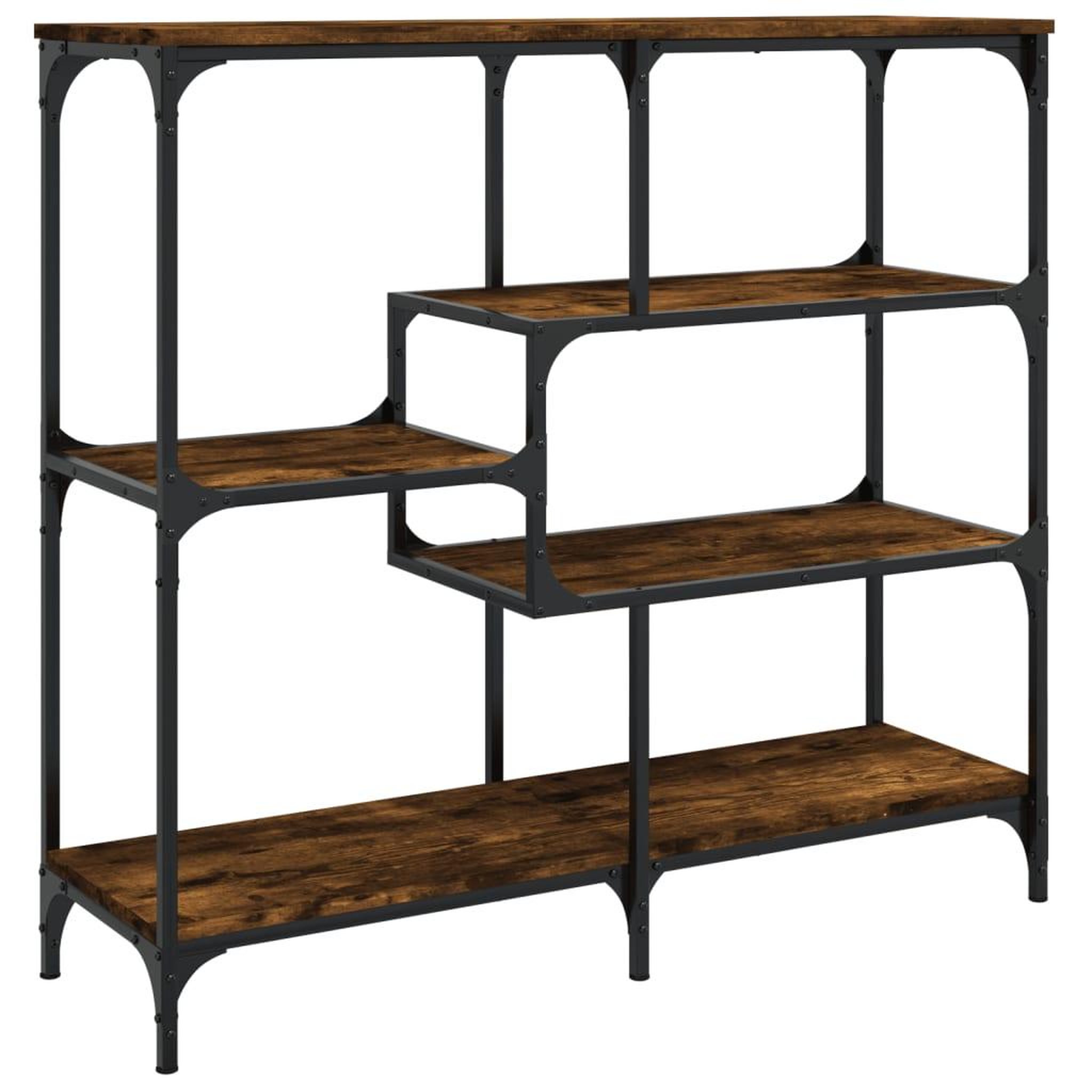 Voir la diapositive 2 : VIDAXL Table console chene fume 103x32x95 cm bois d'ingenierie
