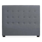 Paris Prix Tête de Lit Capitonnée en Tissu  Amor  160cm Gris