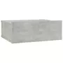 VIDAXL Table de chevet flottante Gris beton 40x30x15 cm Agglomere