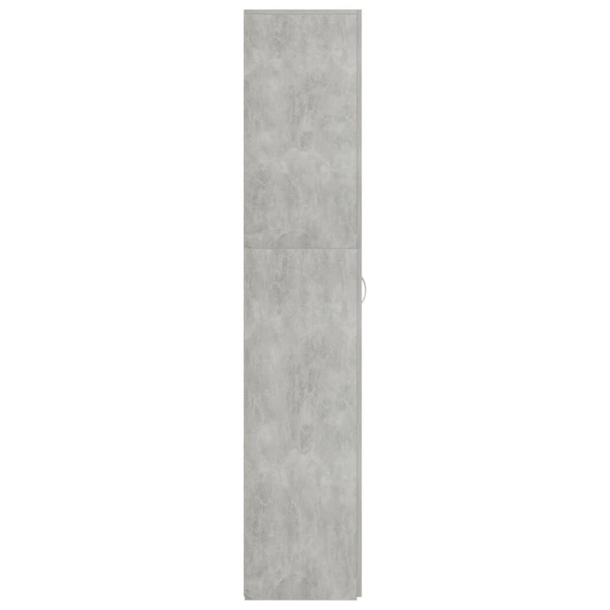 VIDAXL Armoire a chaussures Gris beton 80x35,5x180cm Bois d'ingenierie