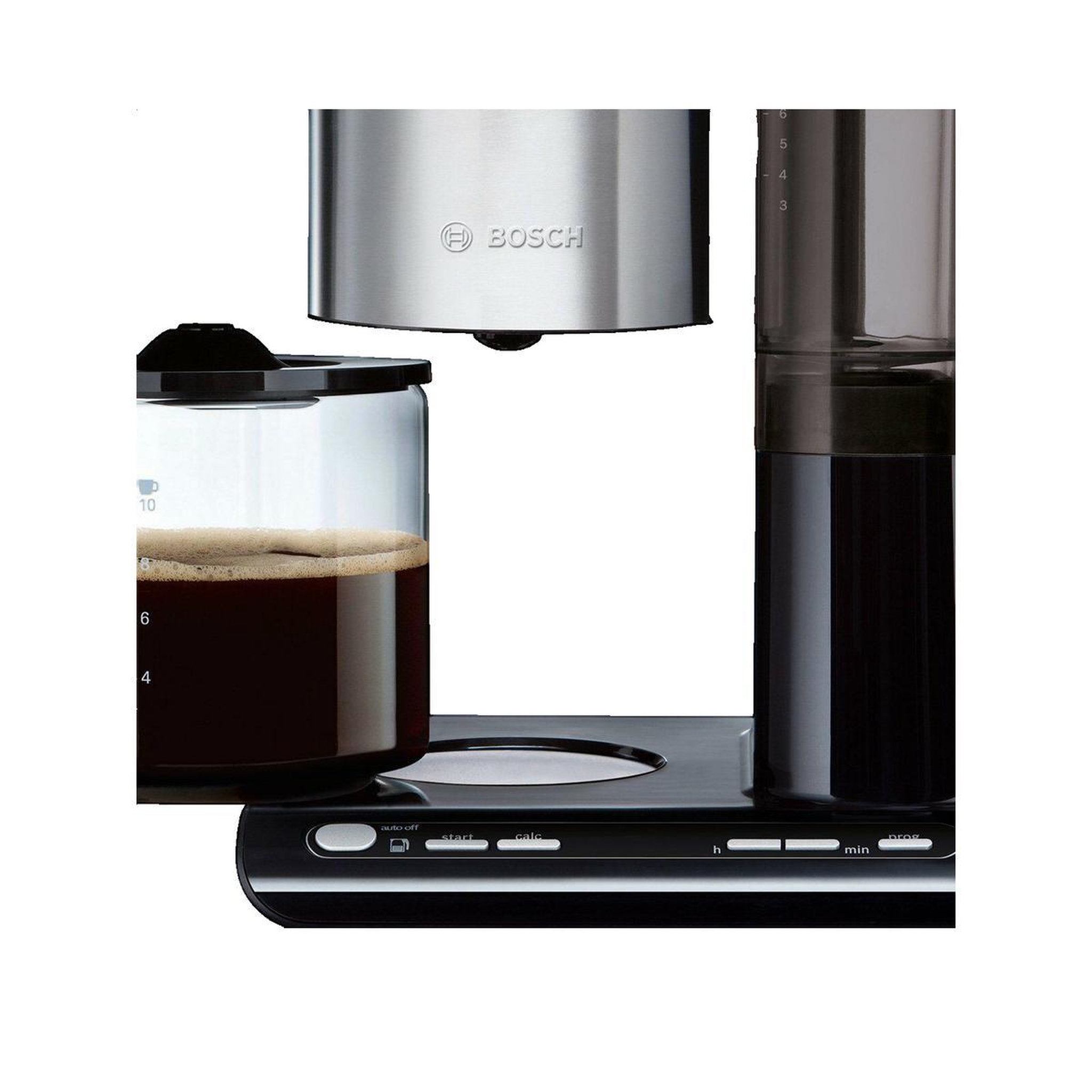 Voir la diapositive 2 : BOSCH Cafetière Filtre Bosch TKA8633 Design Moderne Noir et Acier Inoxydable