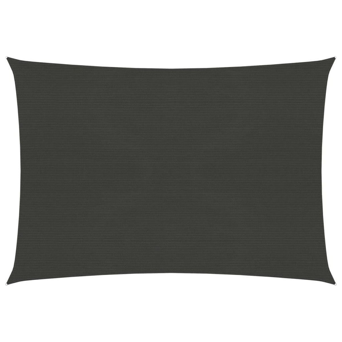 VIDAXL Voile d'ombrage 160 g/m^2 Anthracite 3,5x4,5 m PEHD