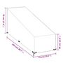 Voir la diapositive 6 : VIDAXL Housse de chaise longue 12 œillets 205x75x40/70 cm polyethylene