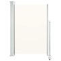 Voir la diapositive 2 : VIDAXL Auvent lateral retractable de patio 120 x 300 cm Blanc casse