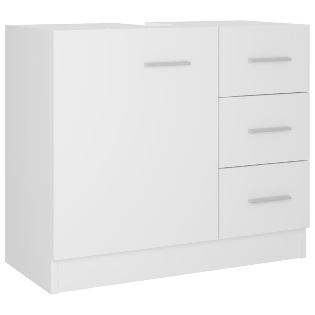 VIDAXL Armoire d'evier Blanc 63x30x54 cm Bois d'ingenierie
