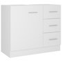 Voir la diapositive 2 : VIDAXL Armoire d'evier Blanc 63x30x54 cm Bois d'ingenierie
