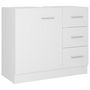 Voir la diapositive 2 : VIDAXL Armoire d'evier Blanc 63x30x54 cm Bois d'ingenierie