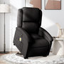 Voir la diapositive 1 : VIDAXL Fauteuil inclinable de massage electrique Noir Tissu