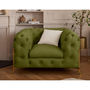 Voir la diapositive 1 : LISA DESIGN Camden - fauteuil chesterfield en velours - pieds en métal doré