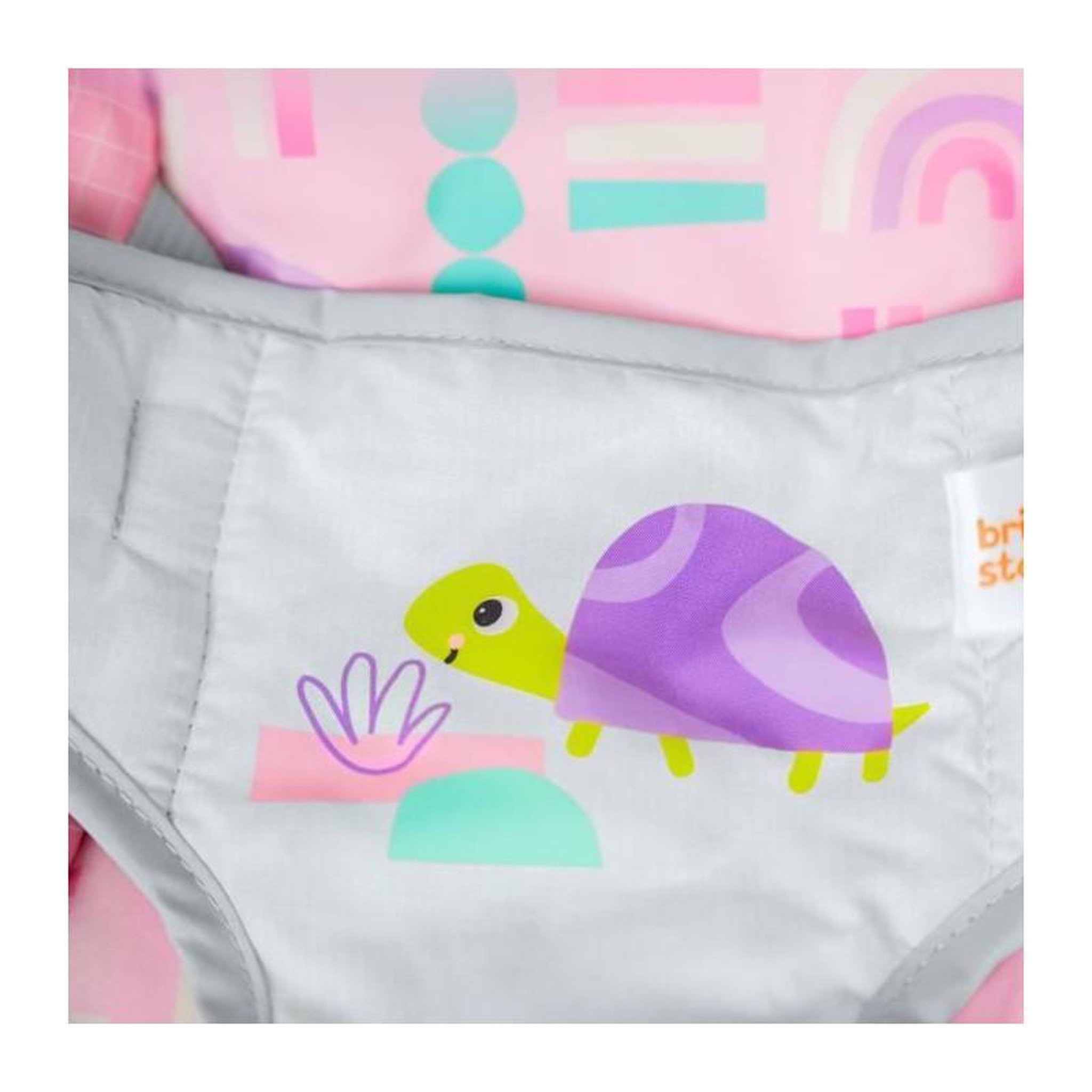 Voir la diapositive 2 : Bright Starts BRIGHT STARTS Transat pink paradise, vibrations apaisantes, jouets interactifs, des la naissance