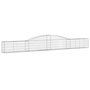Voir la diapositive 2 : VIDAXL Panier de gabions arque 400x30x40/60 cm Fer galvanise
