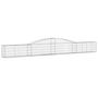 Voir la diapositive 2 : VIDAXL Panier de gabions arque 400x30x40/60 cm Fer galvanise