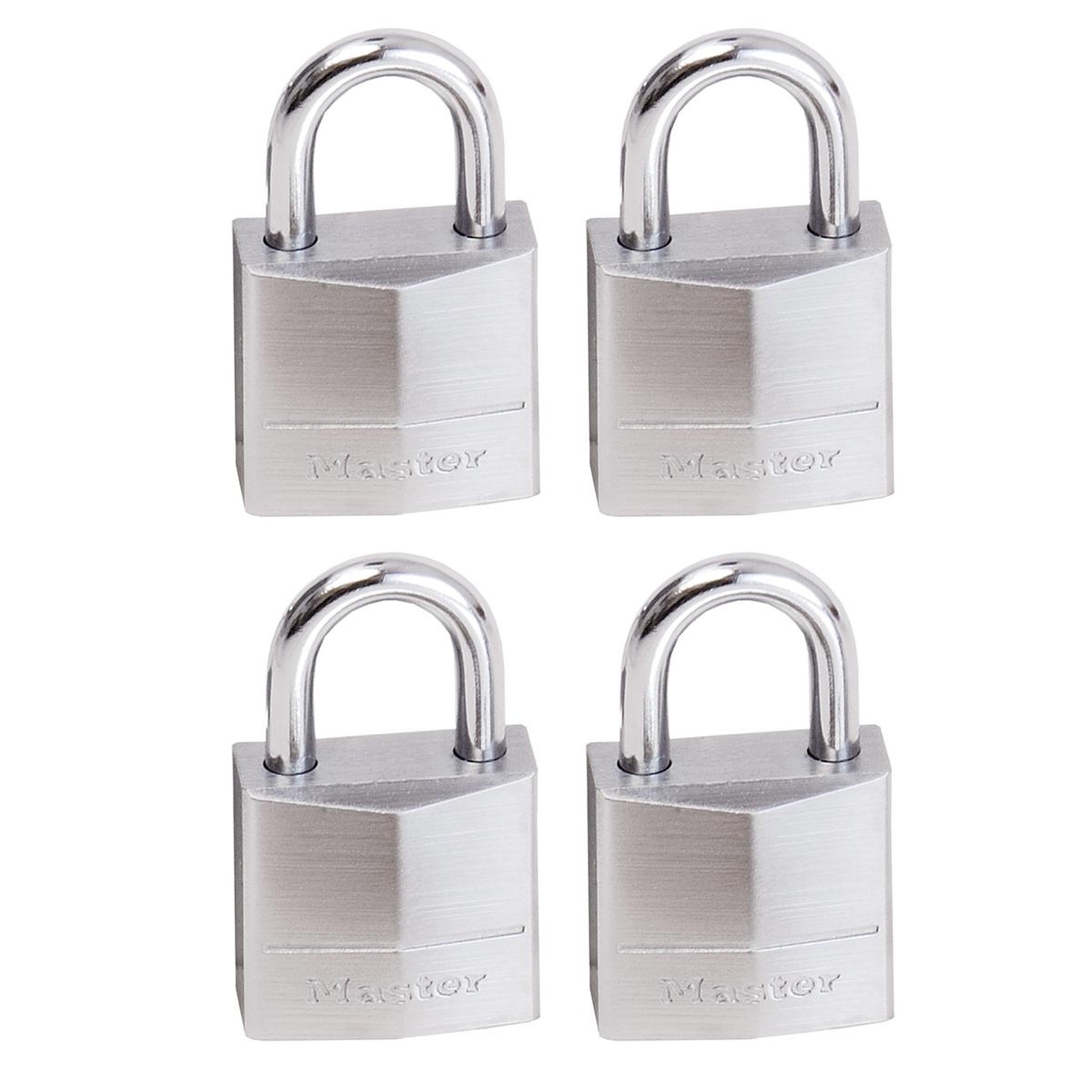 Master lock 629eurq pack de 4 cadenas marins avec clés, gris, 3,4 x 2 x 1 cm