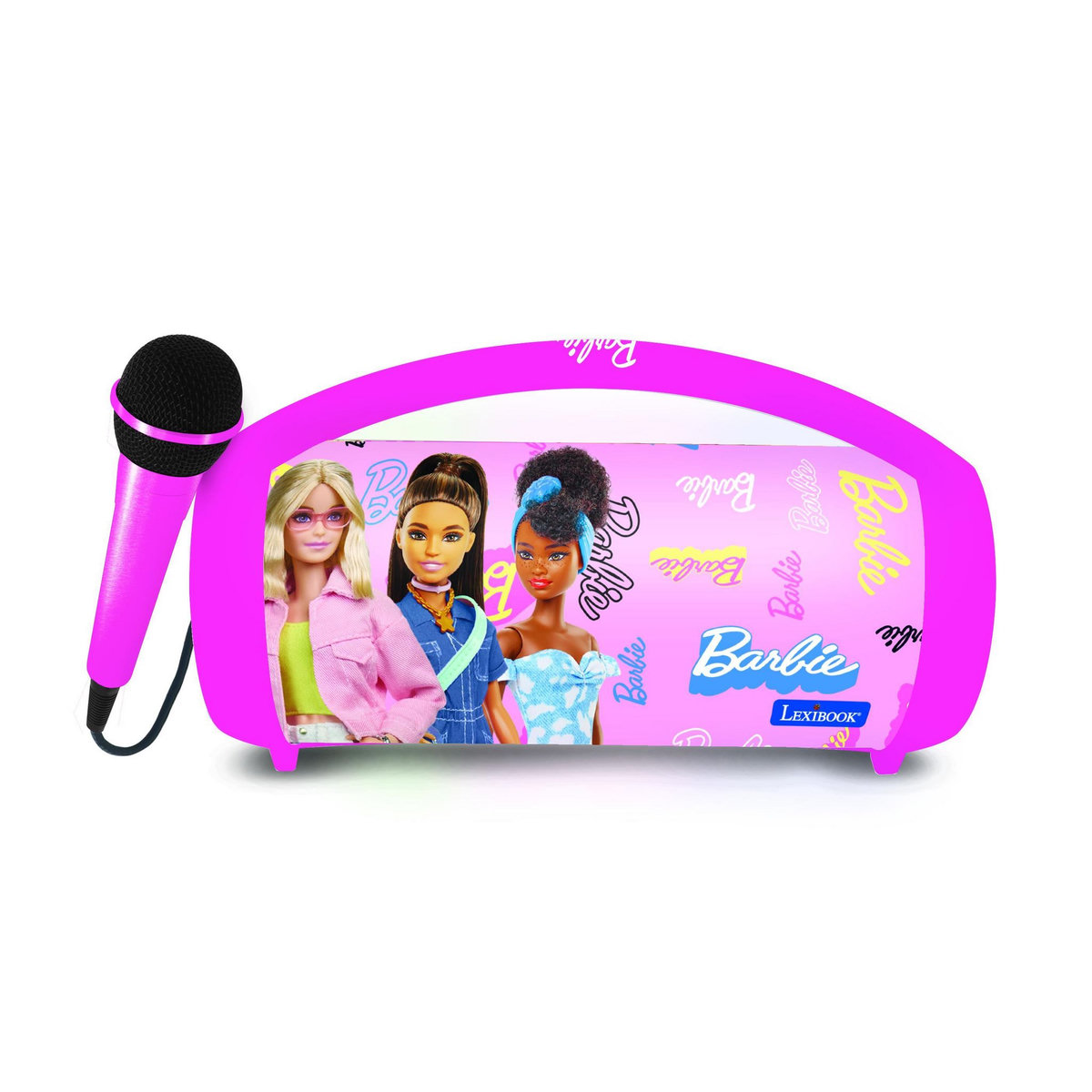 Lexibook Enceinte Bluetooth Sans-Fil Lumineuse avec Micro Barbie