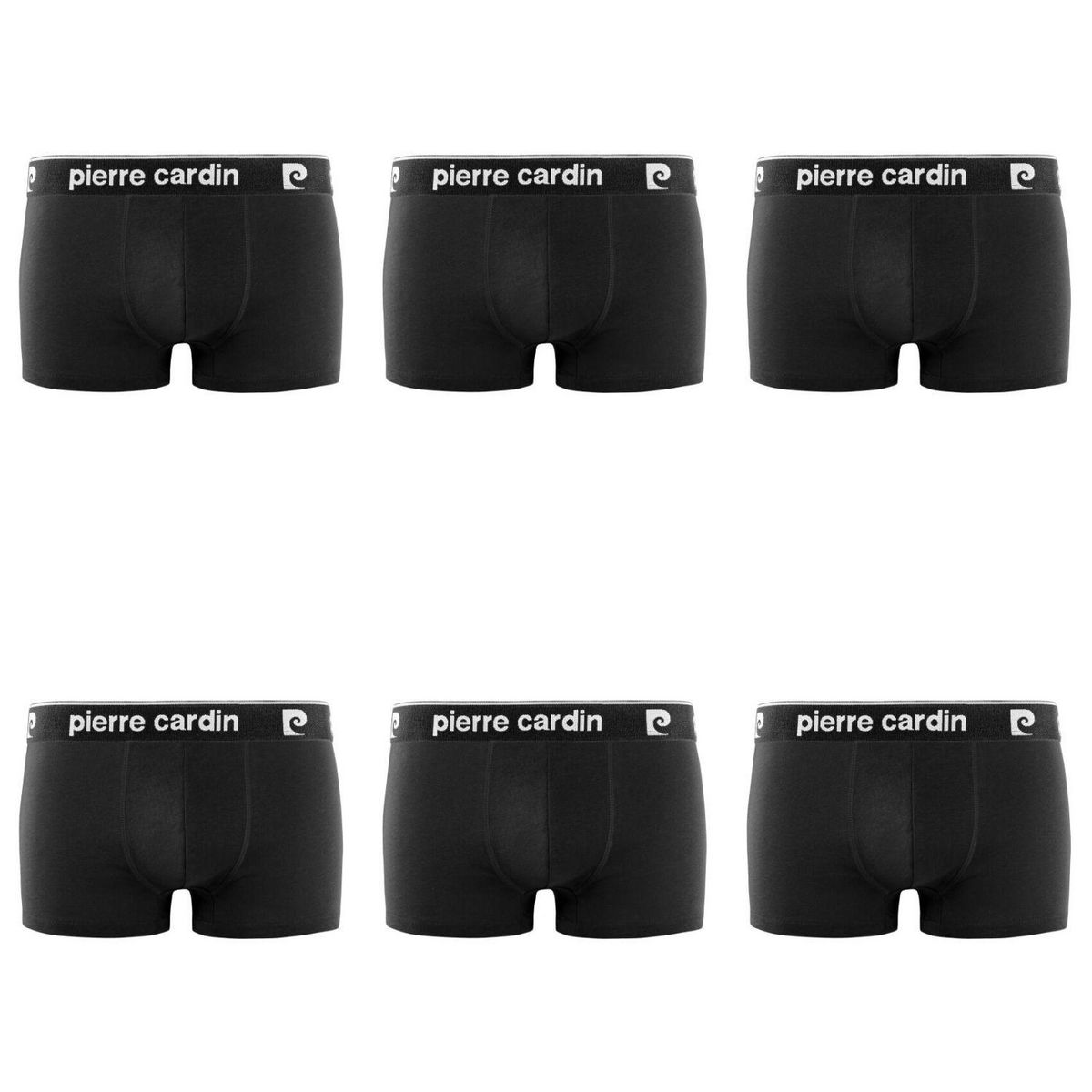 PIERRE CARDIN Lot de 6 boxers homme en coton Basic