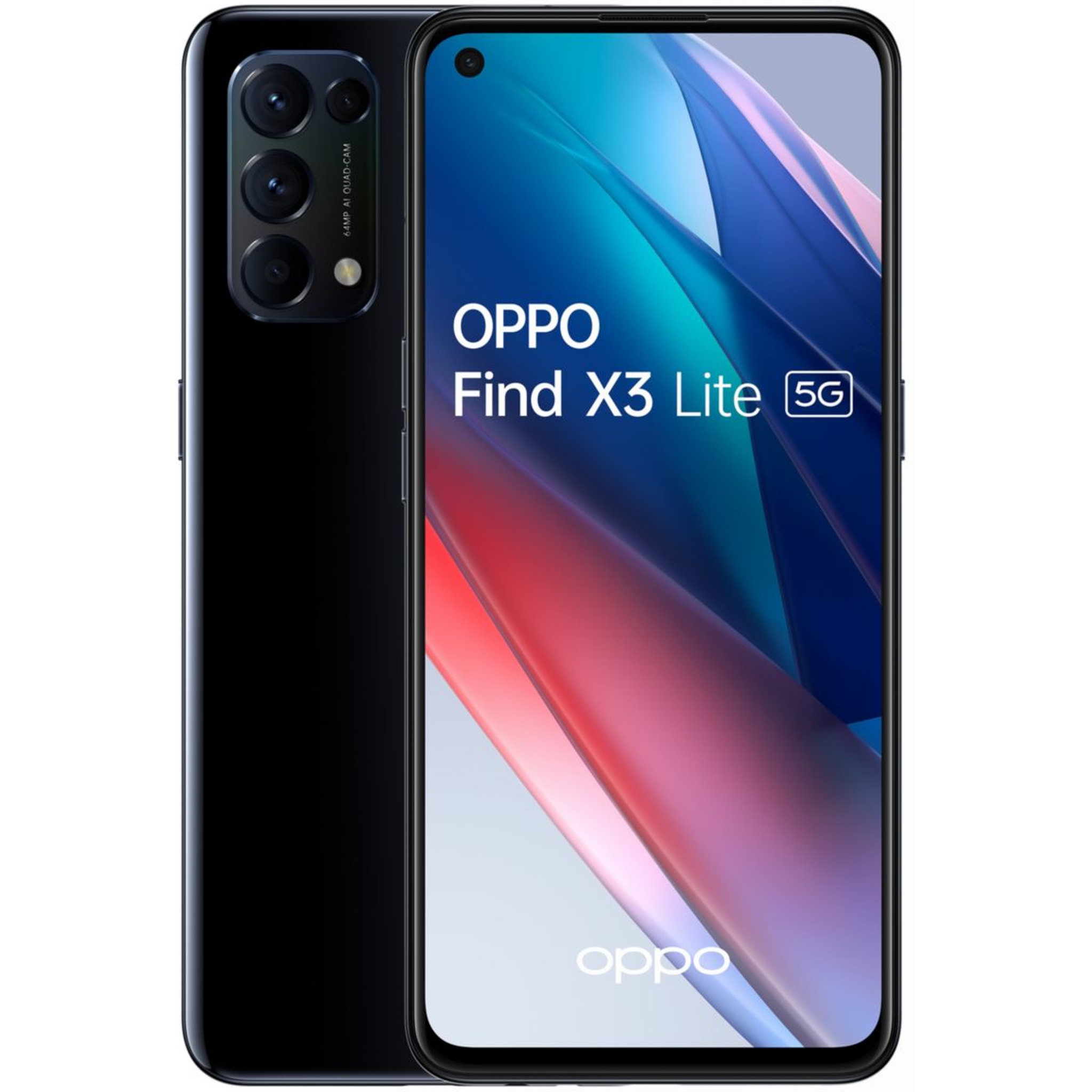 Voir la diapositive 1 : OPPO Smartphone Find X3 Lite Noir 5G