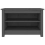 Voir la diapositive 3 : VIDAXL Banc a chaussures Gris 70x38x45,5 cm Bois de pin massif