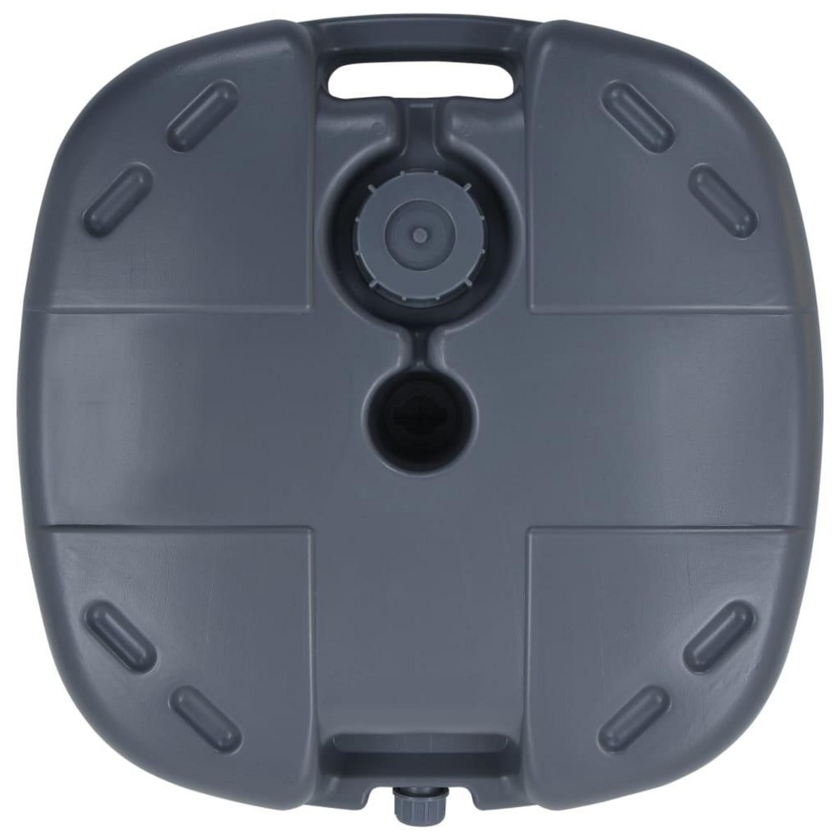 VIDAXL Socle de parasol portable Gris Rempli de sable/eau