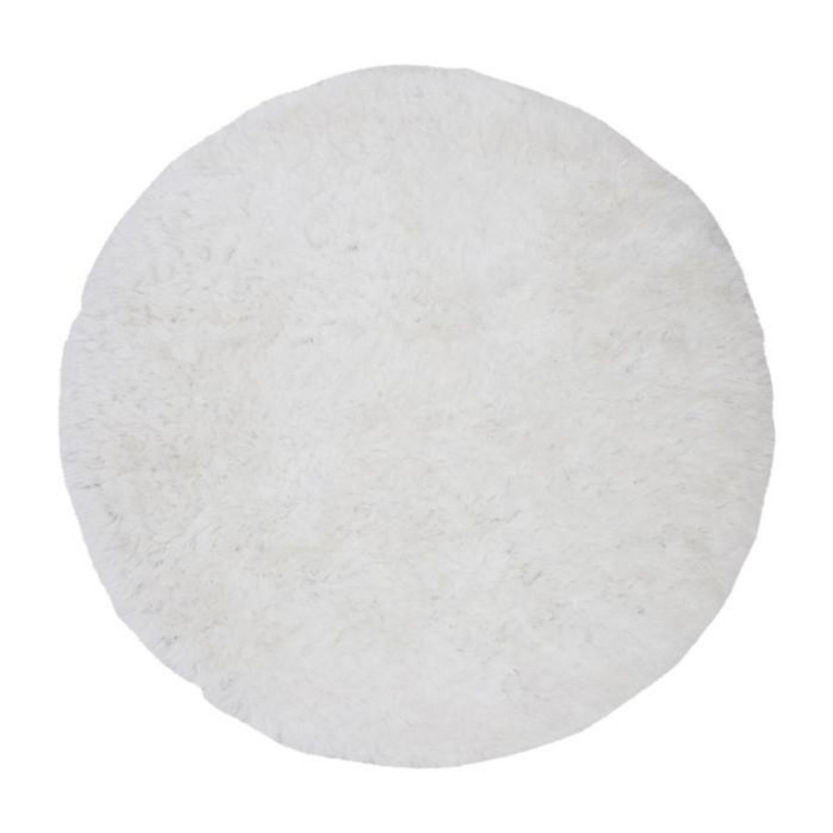 Paris Prix Tapis Rond Design  Grace  200cm Blanc