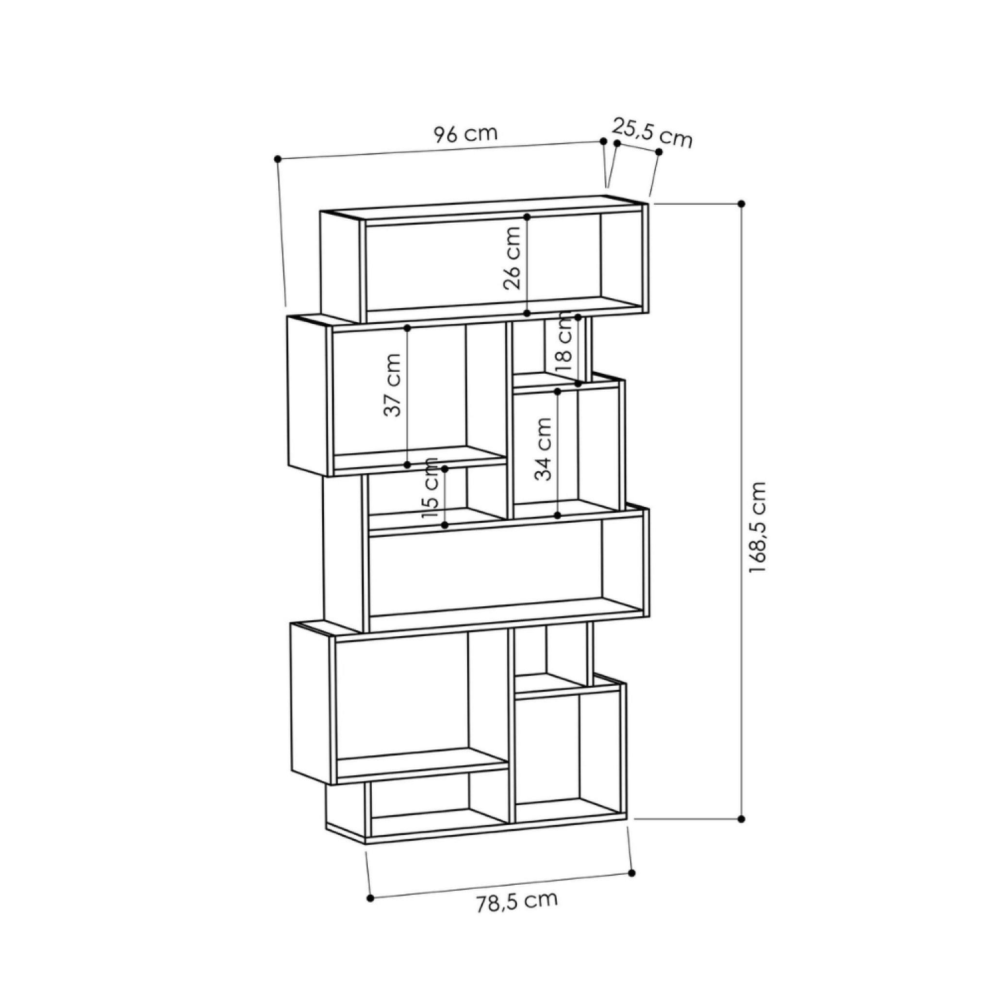 Voir la diapositive 4 : CONCEPT USINE Meuble à étagères bois skog