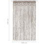 Voir la diapositive 5 : VIDAXL Rideau en macrame Taupe 140x240 cm Coton
