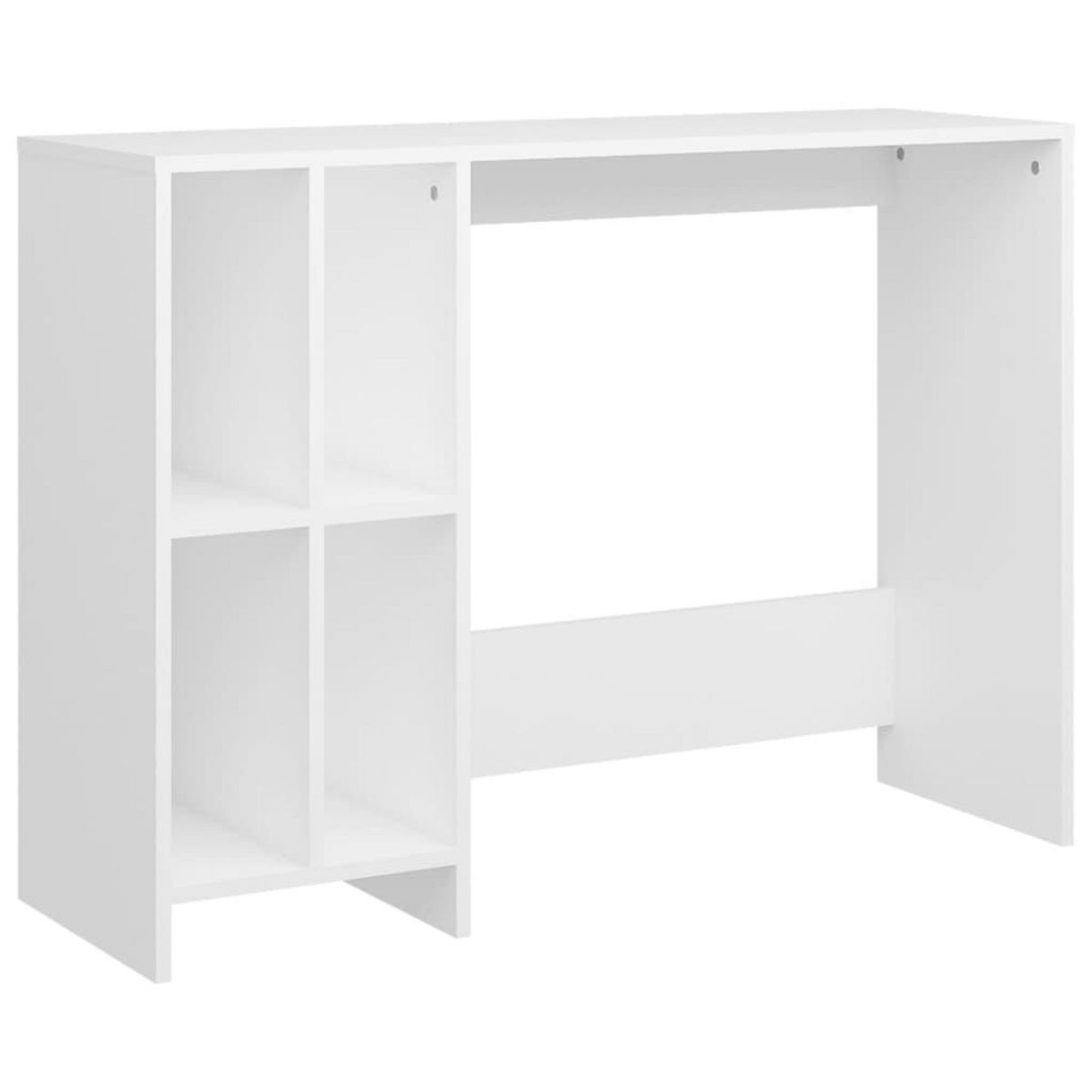VIDAXL Bureau d'ordinateur portable blanc bois d'ingenierie