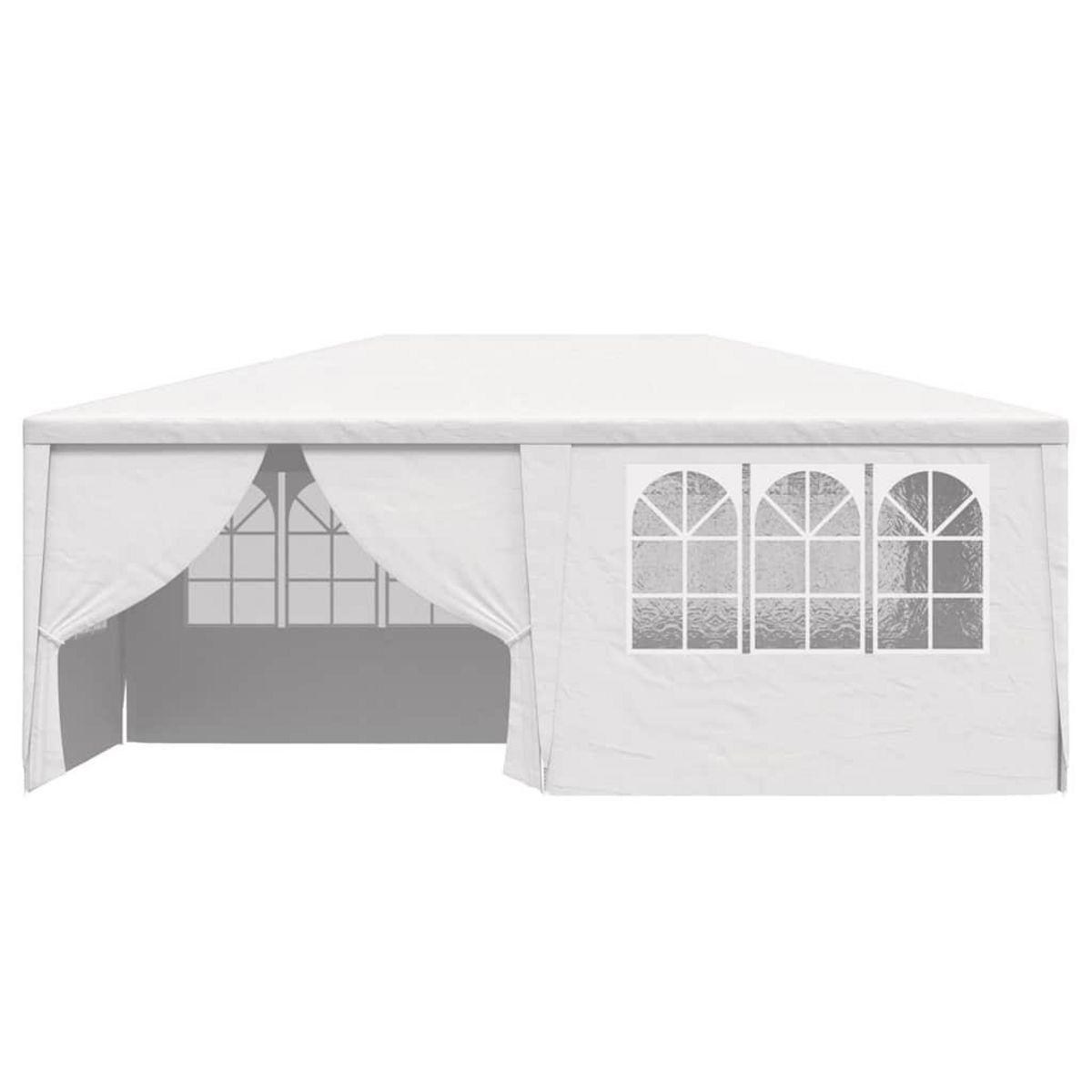 VIDAXL Tente de reception et parois laterales 4x6 m Blanc 90 g/m^2