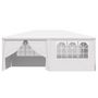 Voir la diapositive 4 : VIDAXL Tente de reception et parois laterales 4x6 m Blanc 90 g/m^2