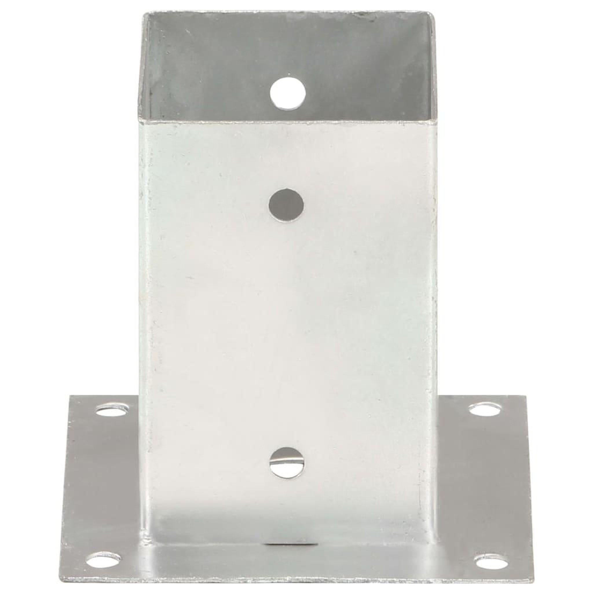 Voir la diapositive 3 : VIDAXL Ancres de poteau 4 pcs Metal galvanise 91 mm