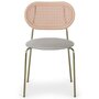 Voir la diapositive 5 : Paris Prix Lot de 4 Chaises Empilables Tissu  Kane  84cm Beige