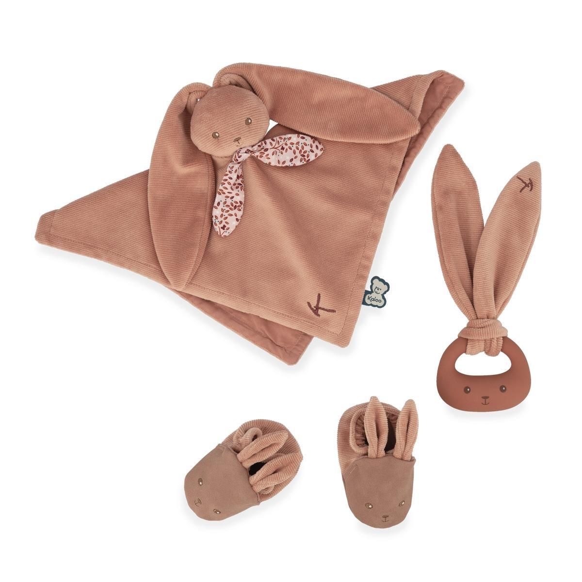 Kaloo coffret cadeau naissance Lapinou terracotta
