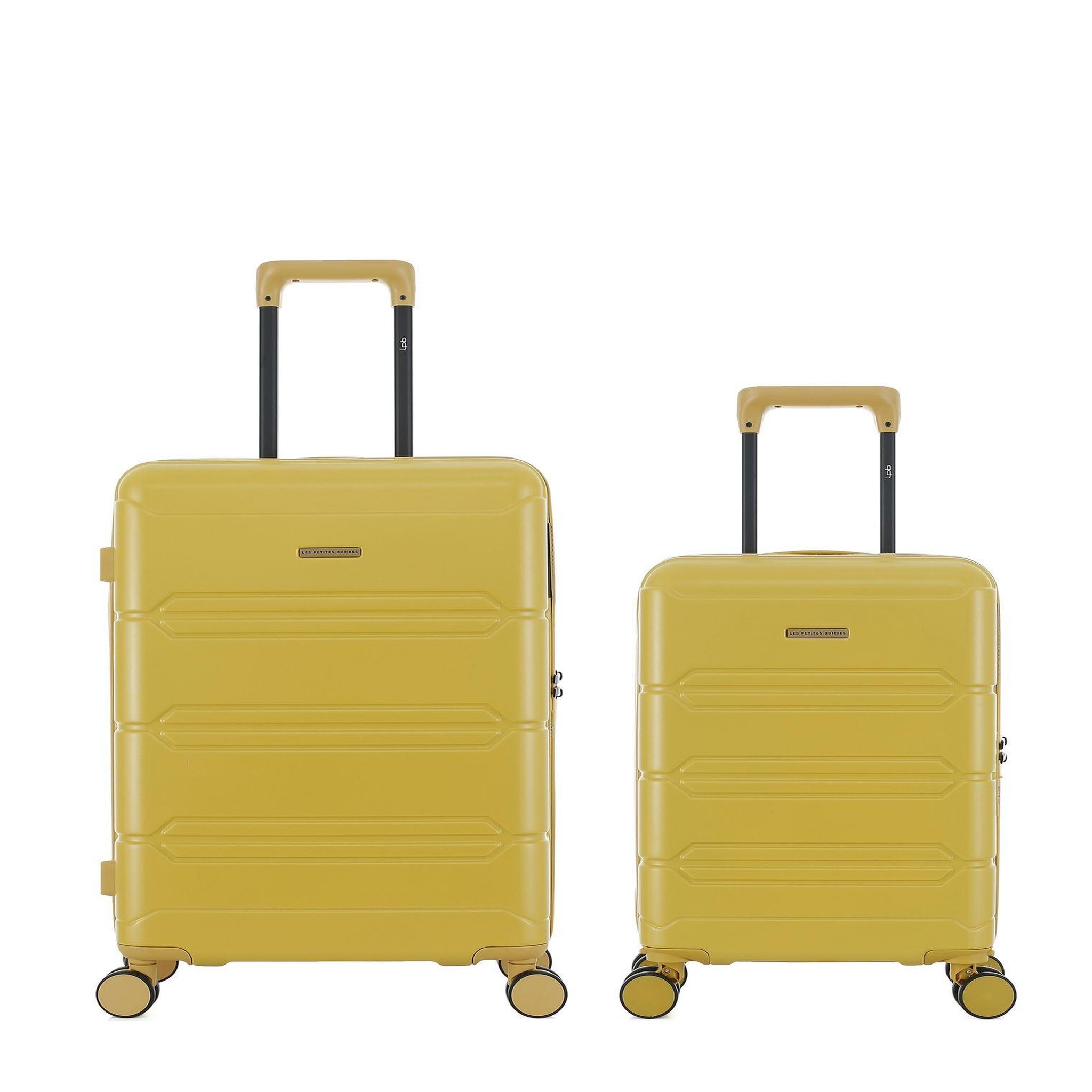 LES P'TITES BOMBES LPB Lot de 2 Valises Rigides Taille Moyenne et Cabine XS LYNDA