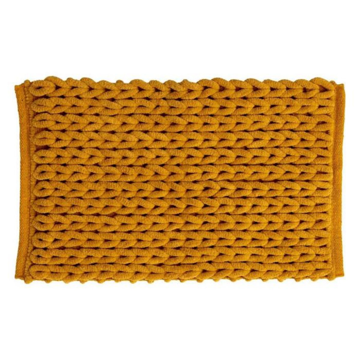 FIVE Tapis Salle de Bain  Tissé Épais  50x75cm Moutarde