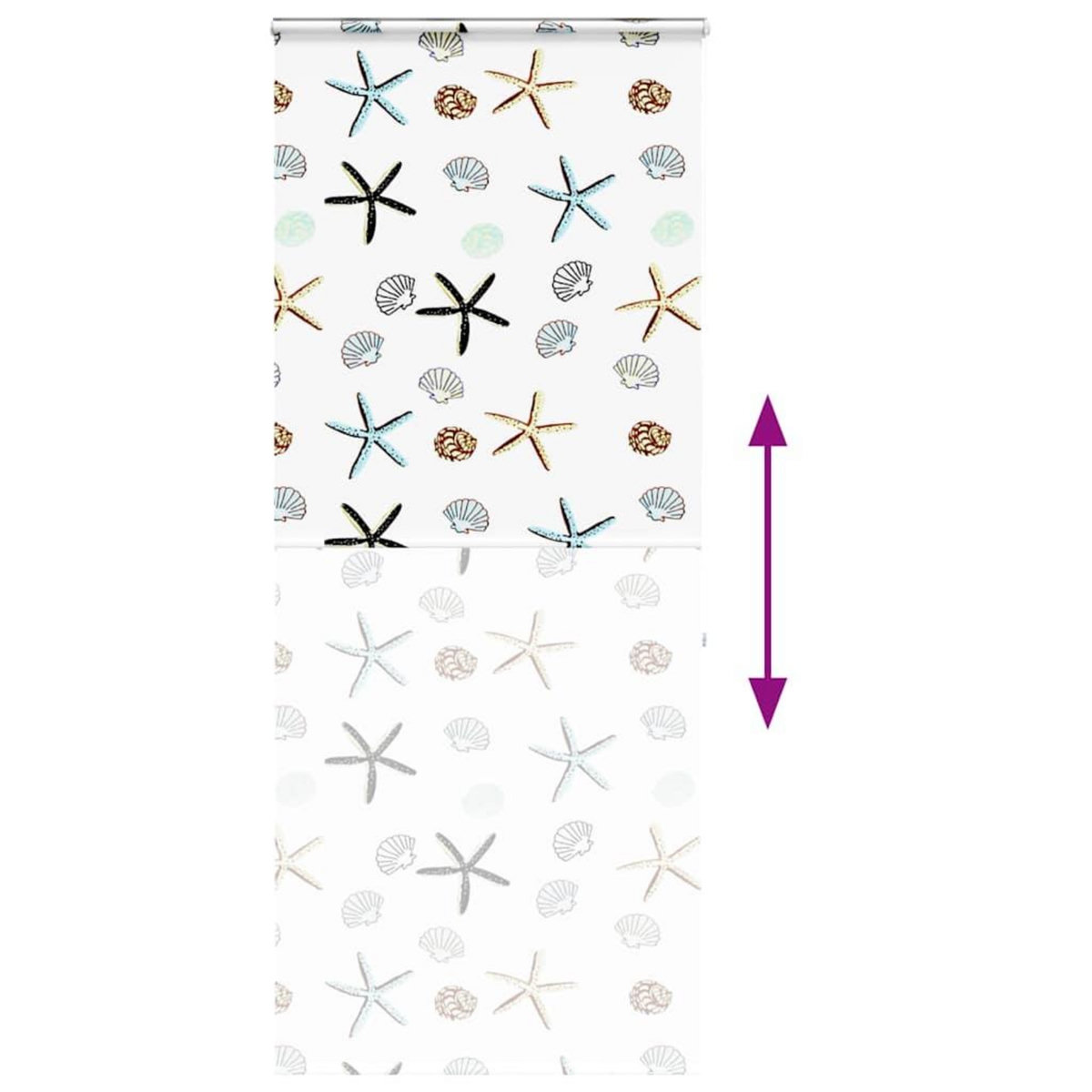 VIDAXL Store enrouleur de douche avec cassette largeur du tissu 96 cm