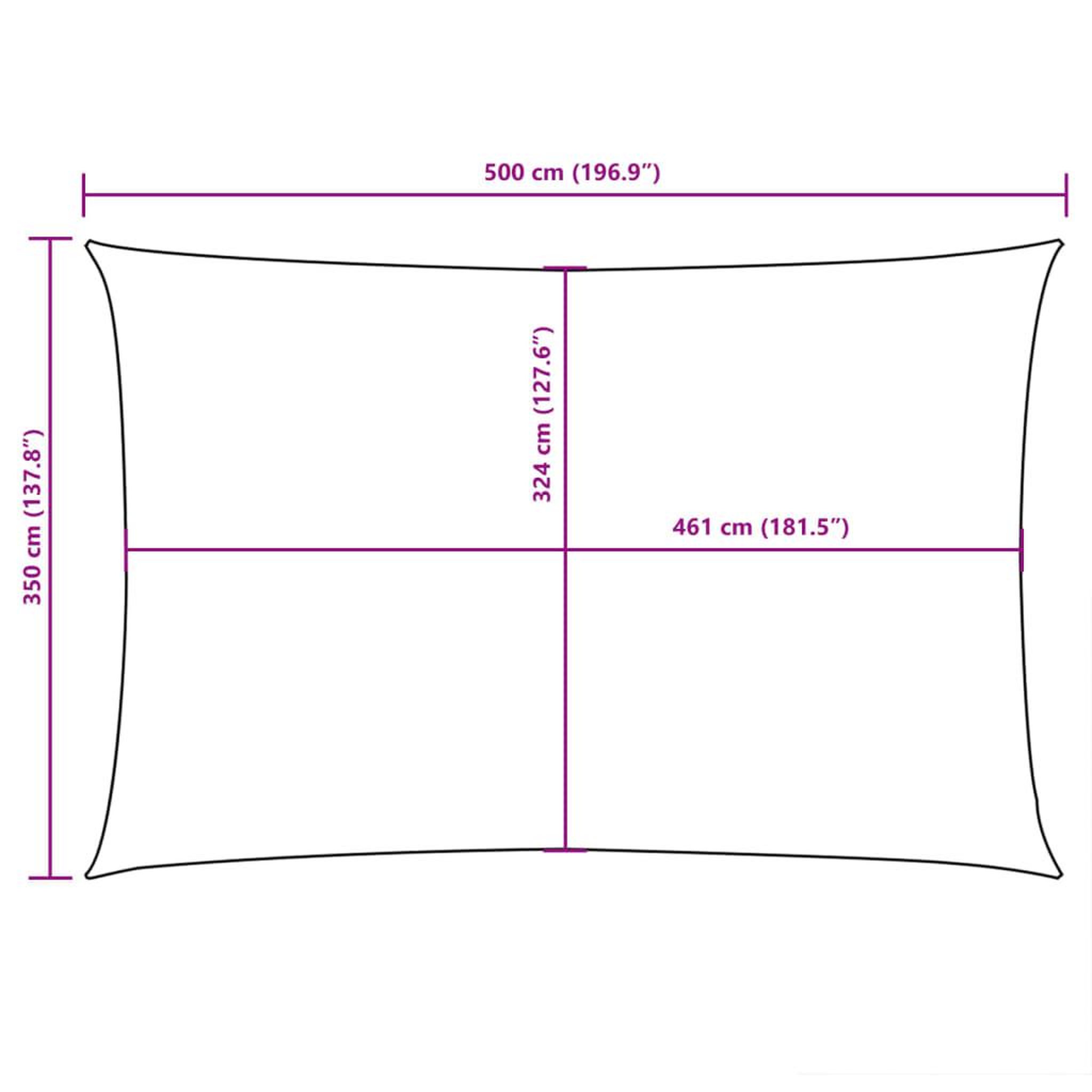 Voir la diapositive 6 : VIDAXL Voile de parasol tissu oxford rectangulaire 3,5x5 m creme
