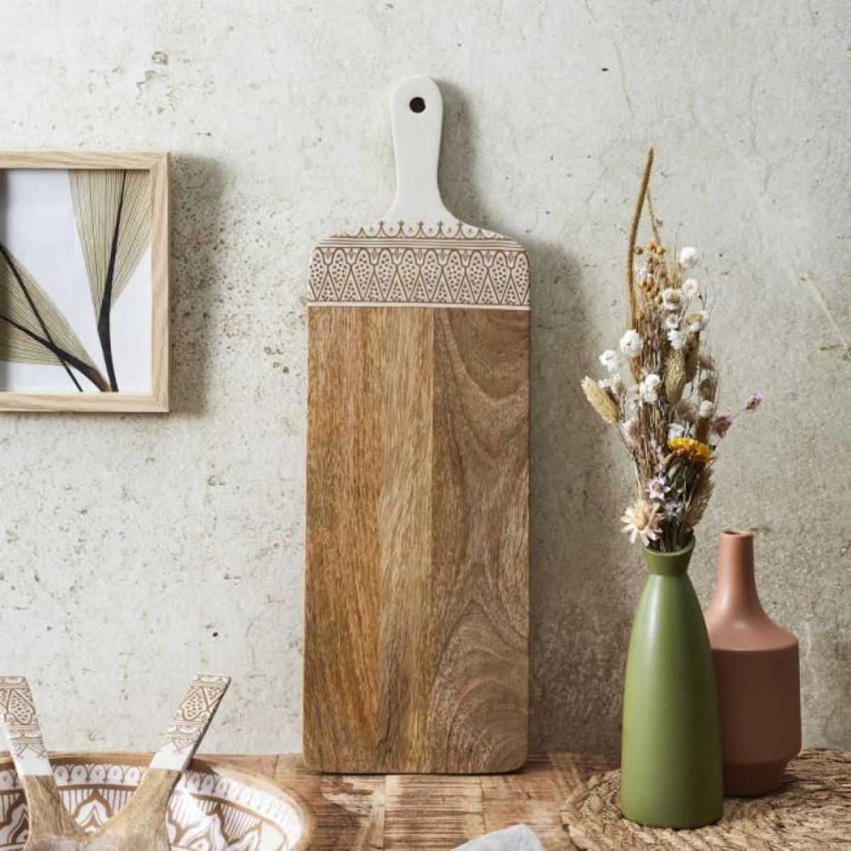 Paris Prix Planche de Présentation en Bois  Dune  58cm Terracotta