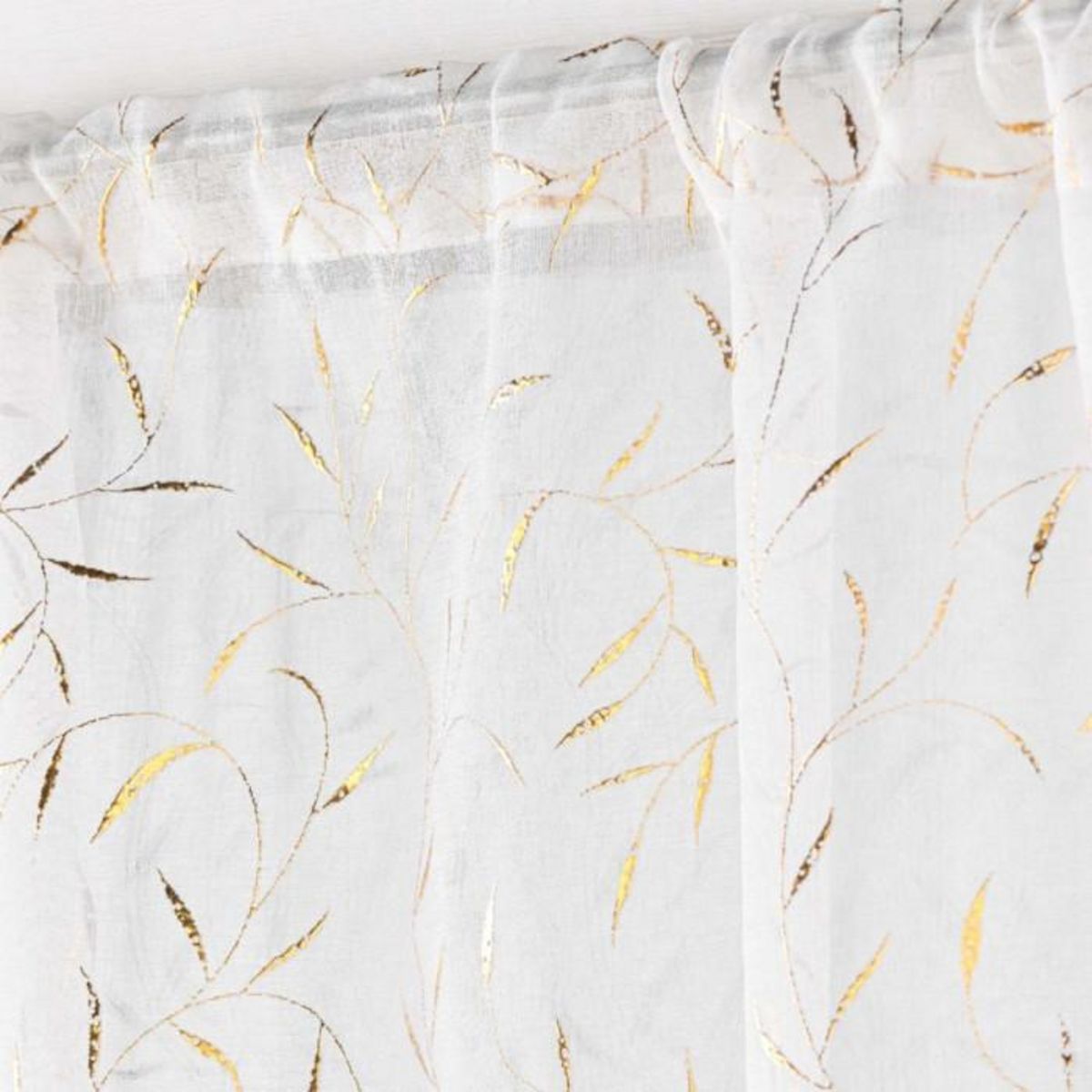 Paris Prix Paire de Voilages Passe-Tringle  Maissa  70x200cm Or