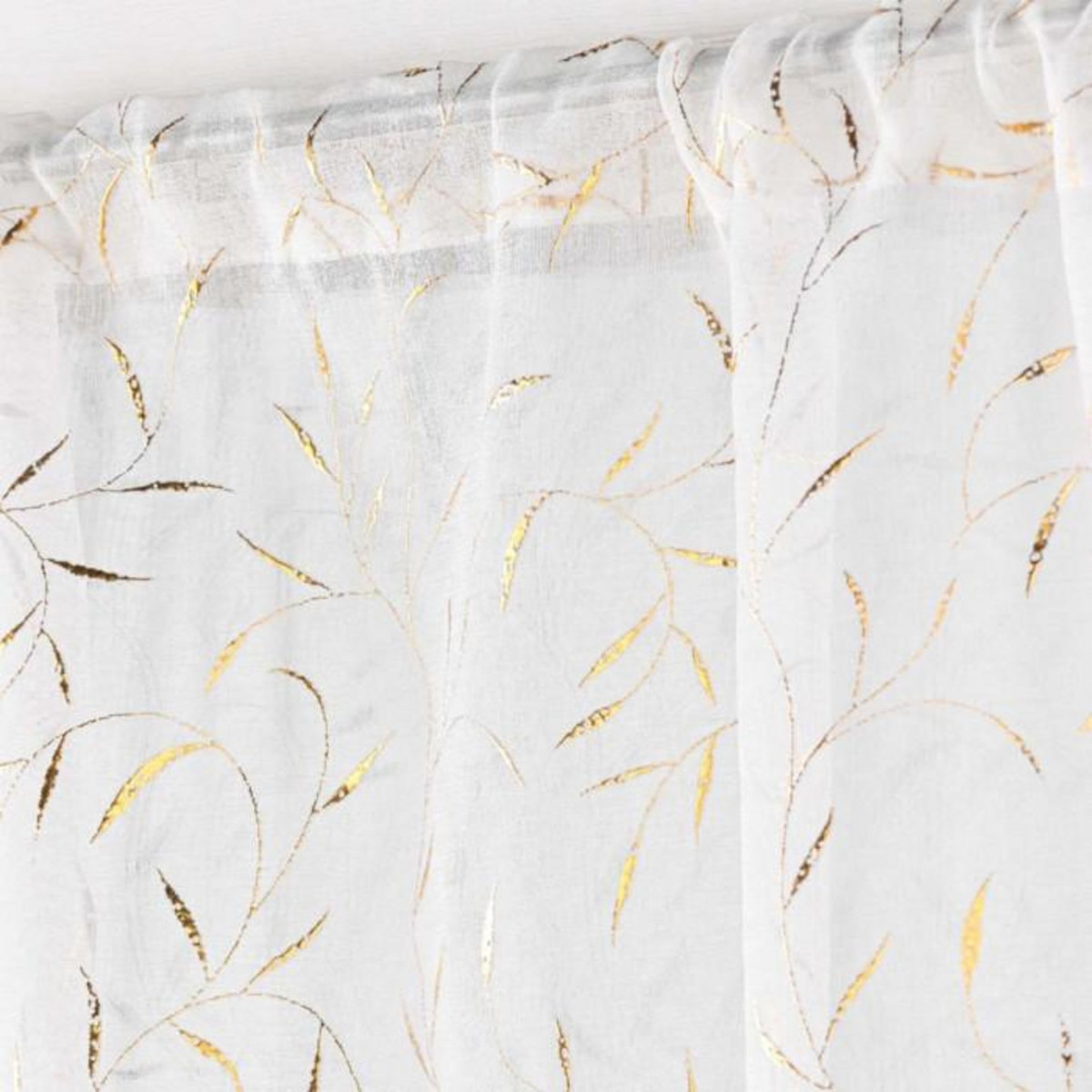 Paris Prix Paire de Voilages Passe-Tringle  Maissa  70x200cm Or