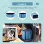 PAWHUT Piscine pour chien bassin PVC pliable anti-glissant facile à nettoyer diamètre 100 cm hauteur 30 cm bleu