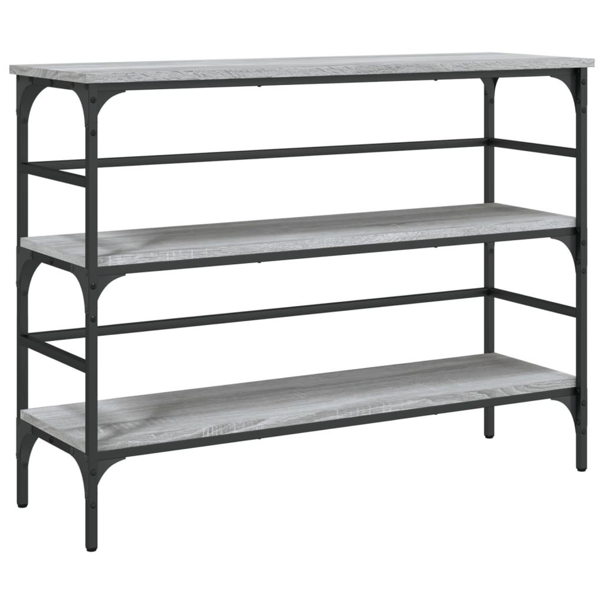 Voir la diapositive 2 : VIDAXL Table console sonoma gris 100x32x75 cm bois d'ingenierie