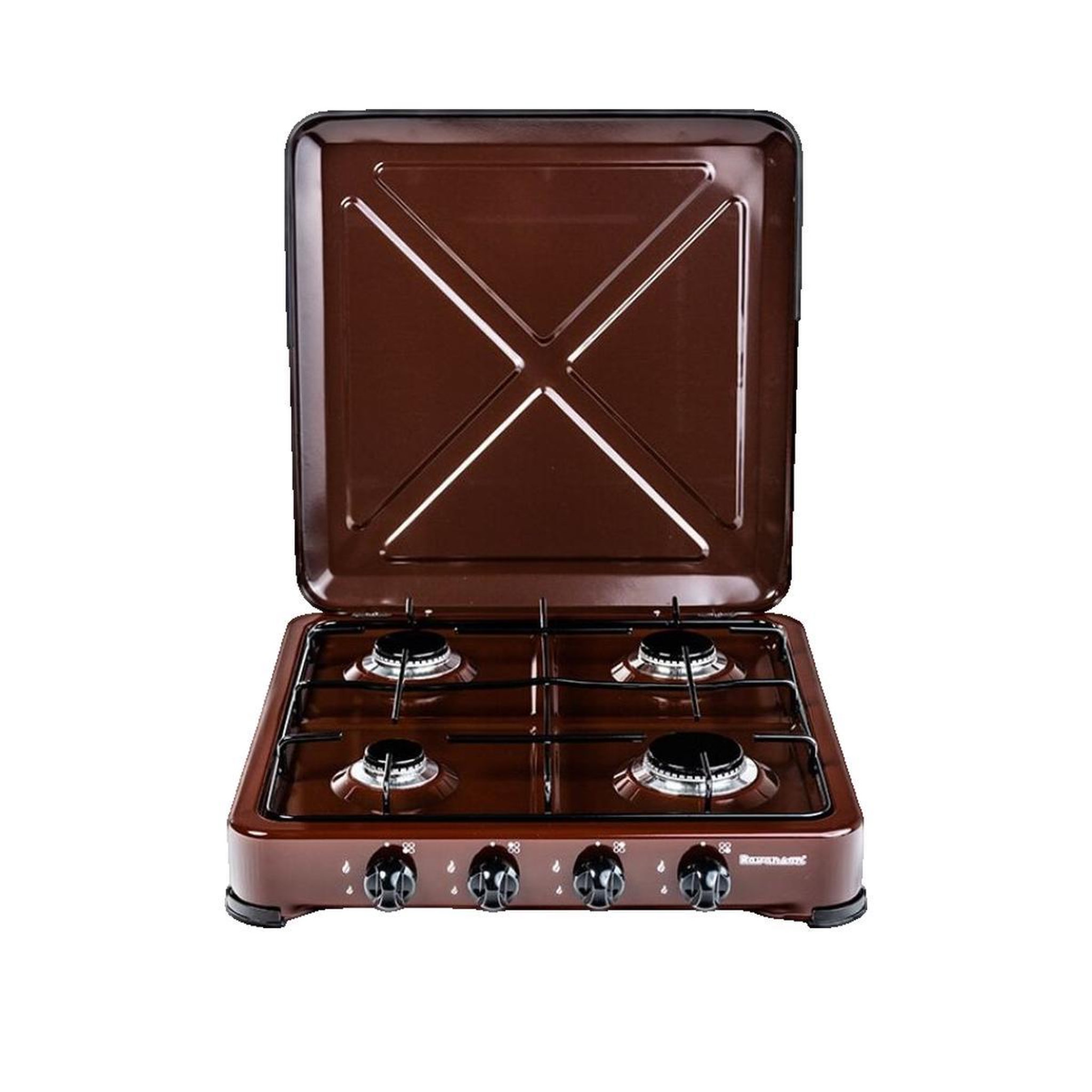 Voir la diapositive 2 : VANS cuisinière à gaz k-04br 4 foyers bronze
