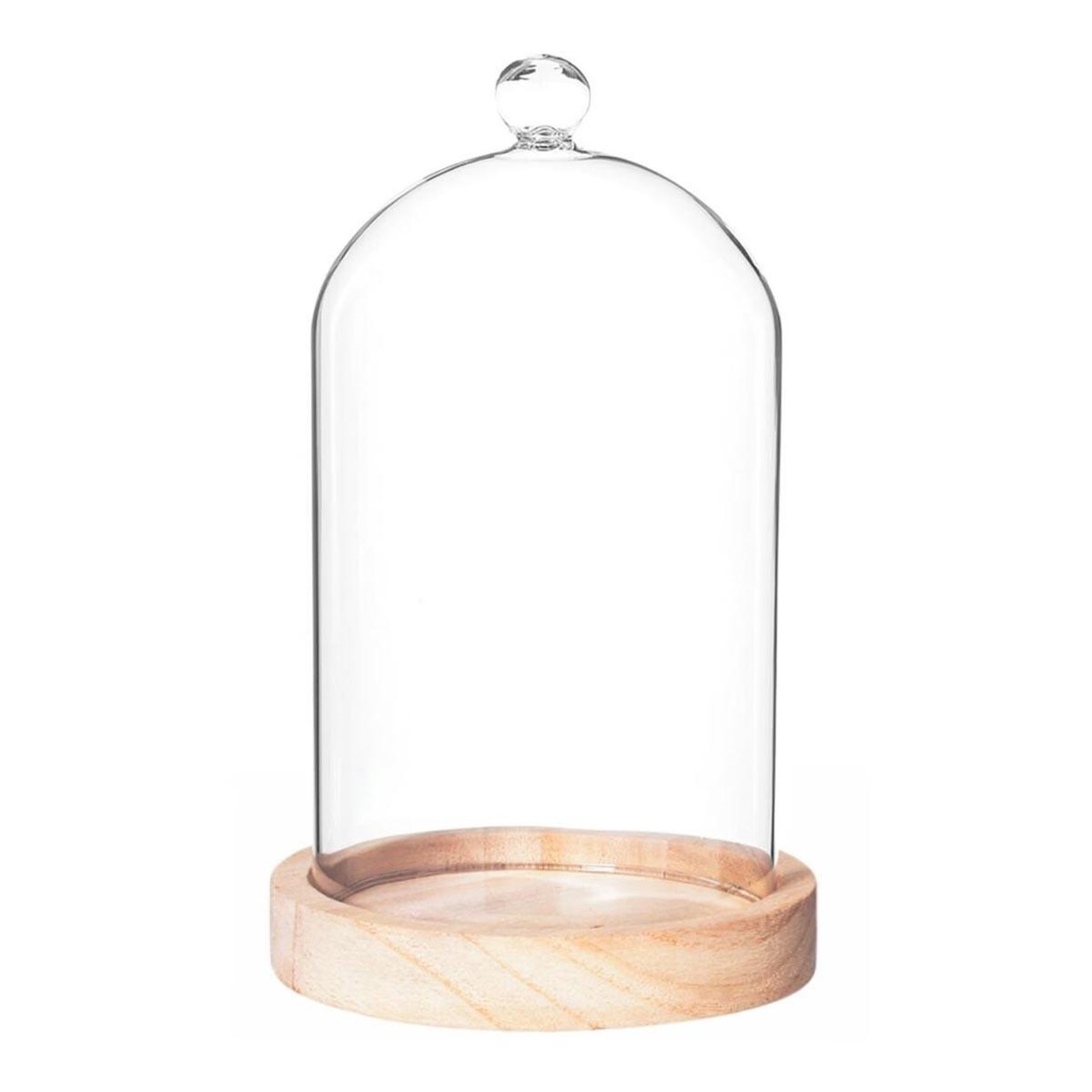 ATMOSPHERA Cloche décorative en verre  poser  19cm naturel